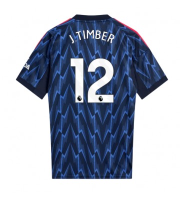 Arsenal Jurrien Timber #12 Bortatröja 2025-26 Kortärmad